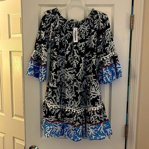 NWT Debbie Katz Pom Pom Coverup
